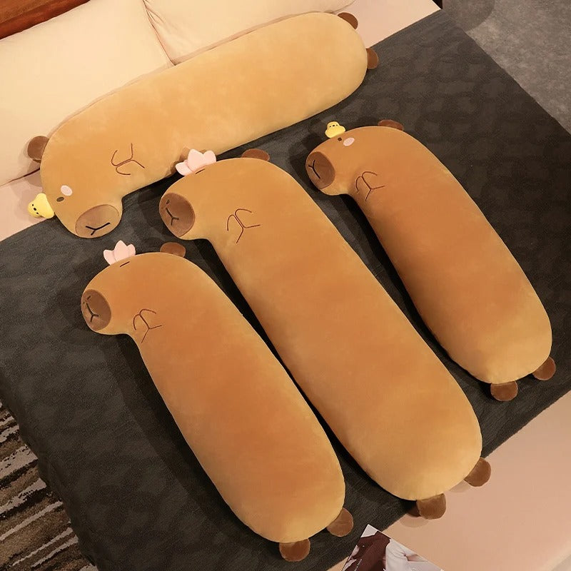 Cute Capybara Long Sleeping Pillow Plush Toy