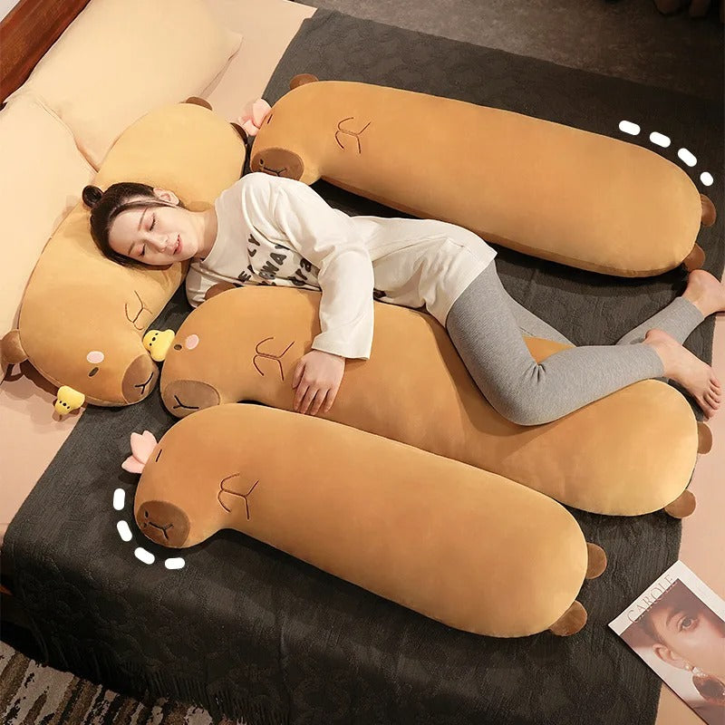 Cute Capybara Long Sleeping Pillow Plush Toy