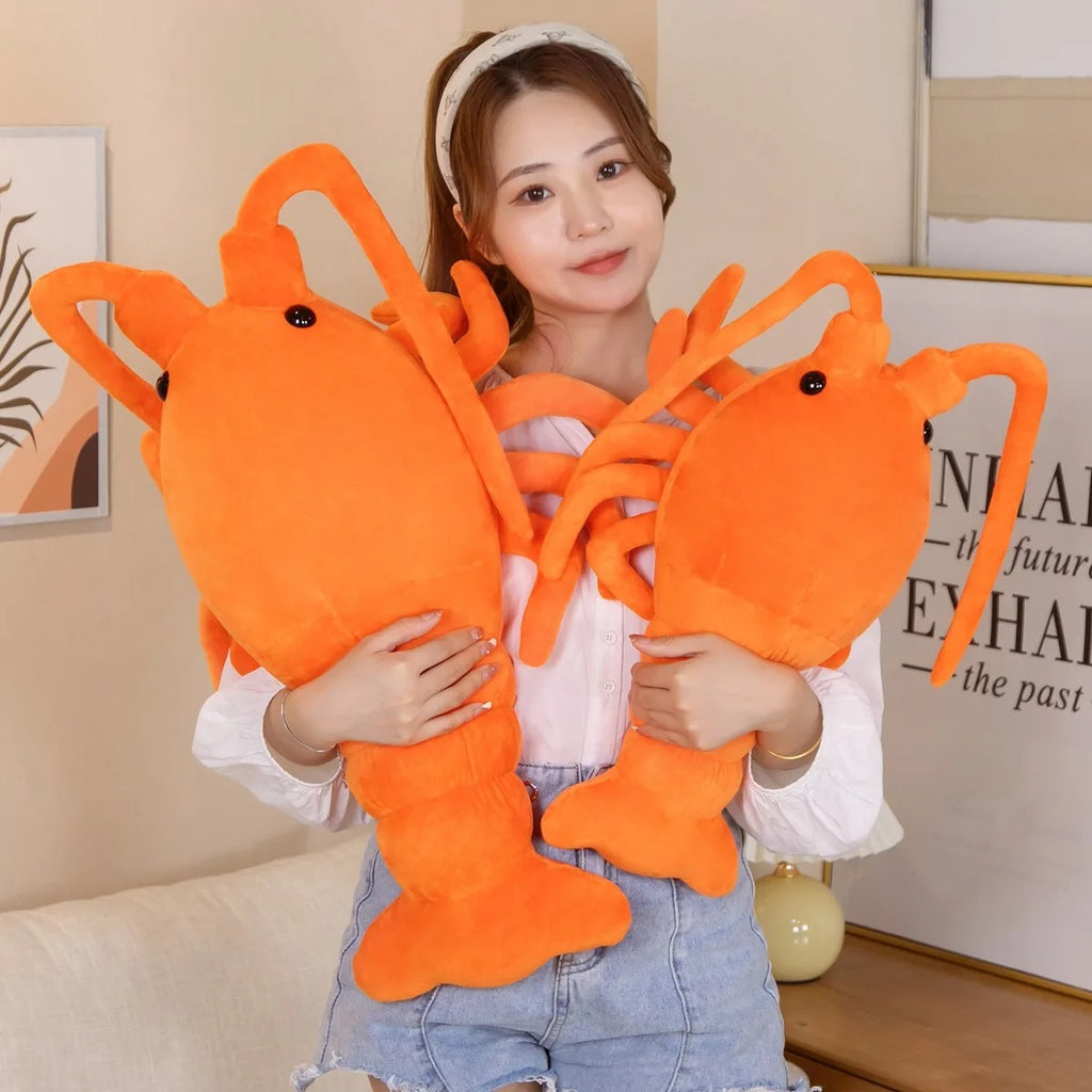 Orange Lobster Plush Toy – Soft & Cuddly Sea Creature