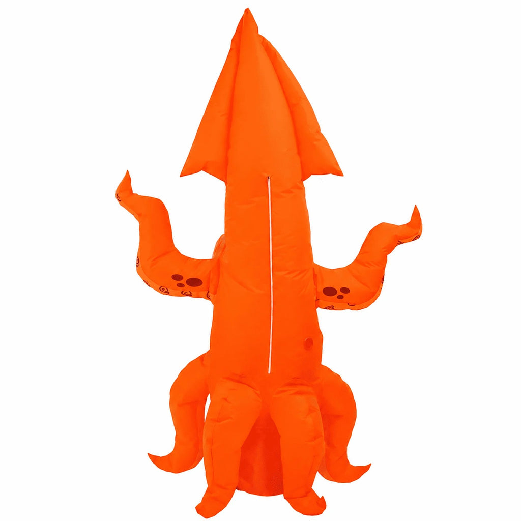 Inflatable Squid Costume – Funny Orange Sea Creature Outfit