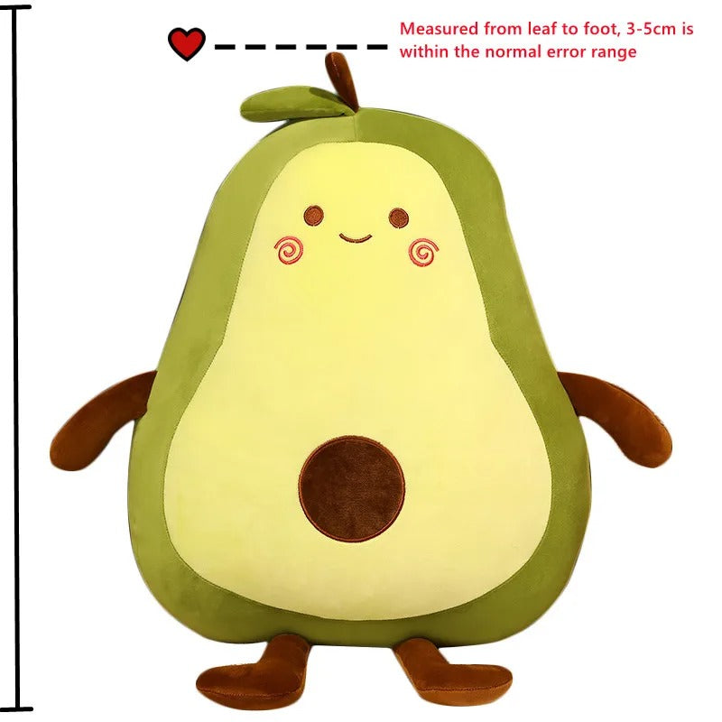 Giant Avocado Plush Toy – Soft Fruit Pillow