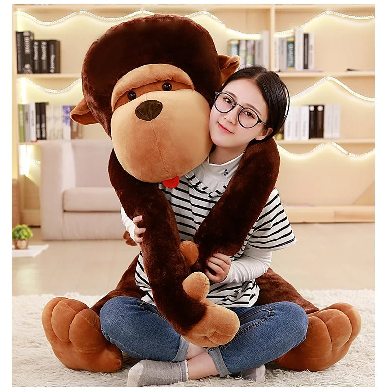 Giant Big Mouth Monkey Plush Toy –  Gorilla Stuffed Pillow