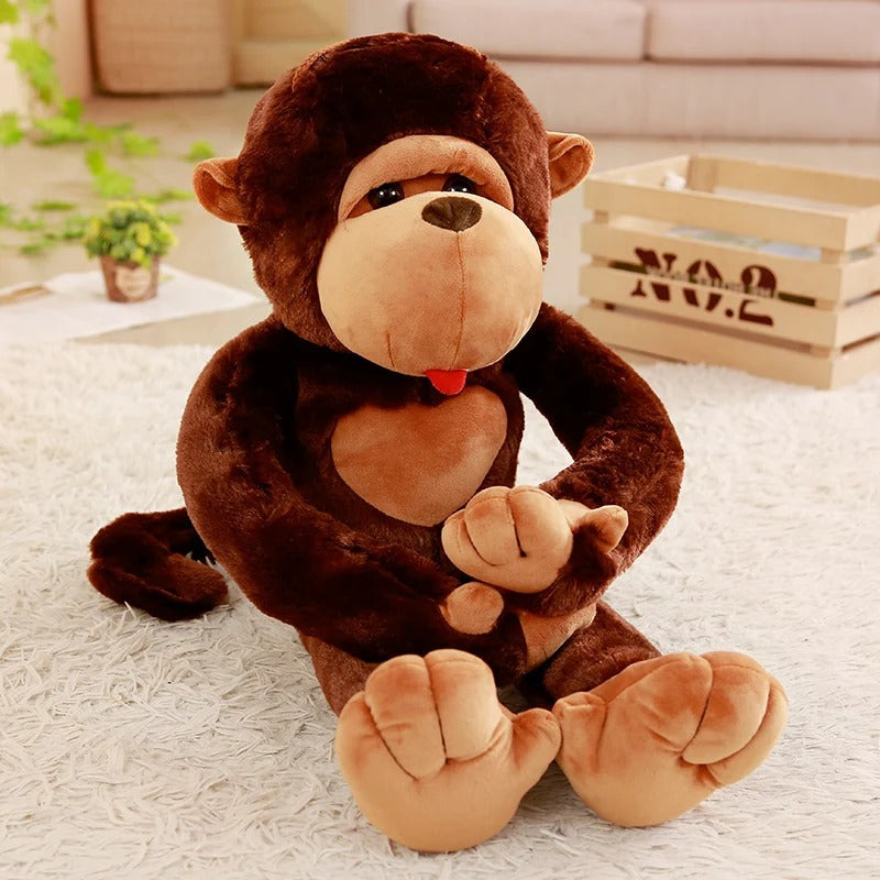 Giant Big Mouth Monkey Plush Toy –  Gorilla Stuffed Pillow