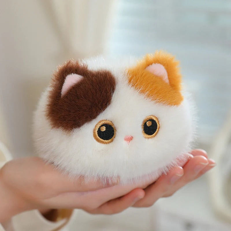 Cute Cat Plush Toy – Black, Siamese, Calico & Brown Cat Stuffed Doll