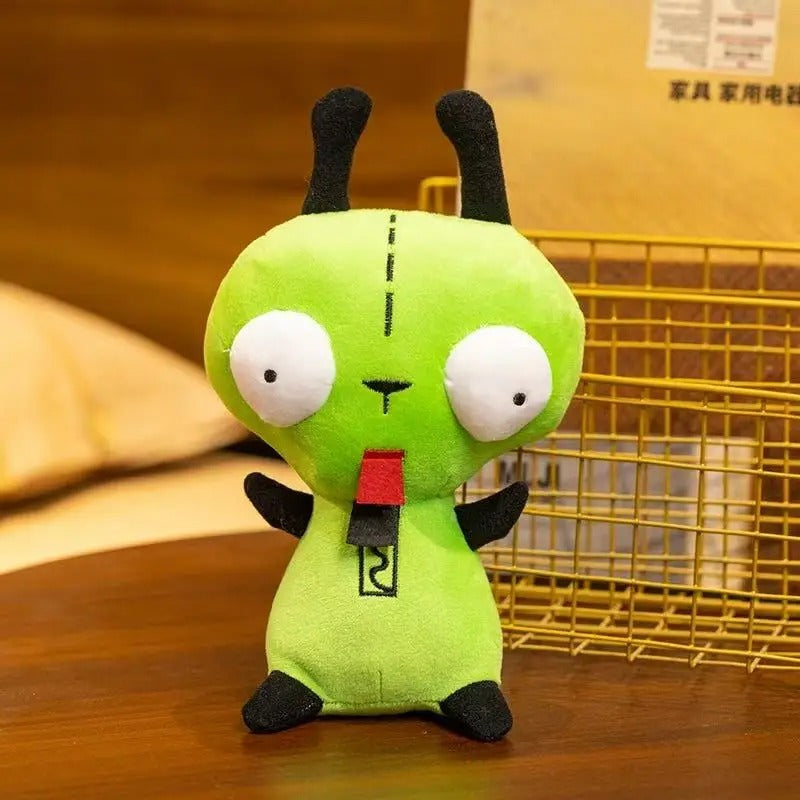 Cute Green Alien Plush Toy – Kawaii Space Invader Stuffed Doll