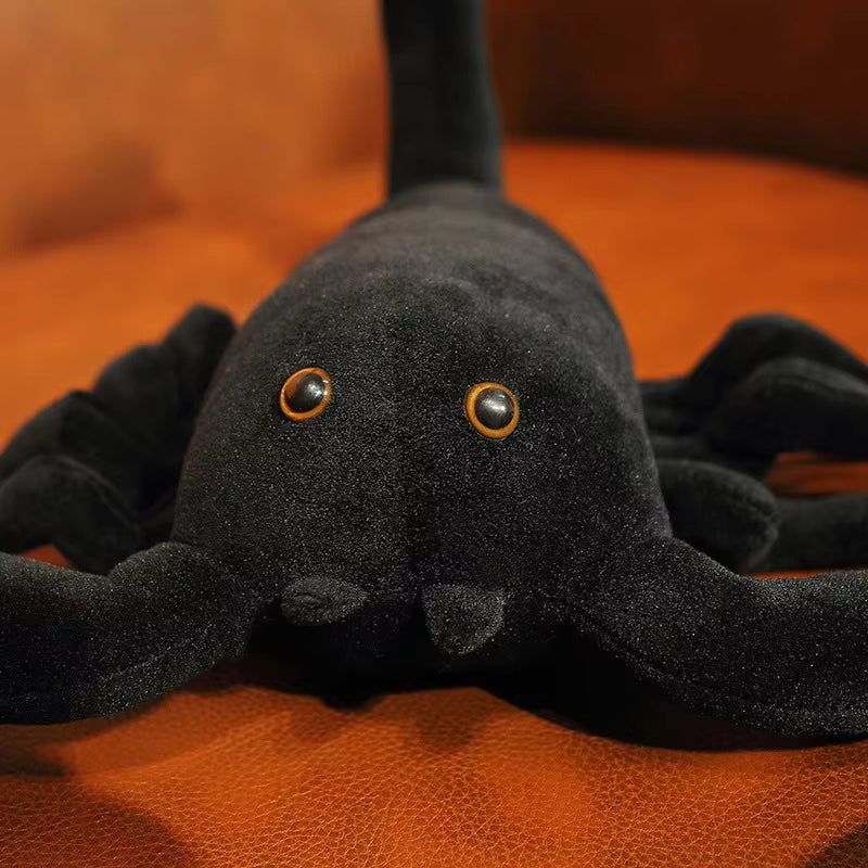 Lifelike Black Scorpion Plush Toy – Realistic Soft Stuffed Animal