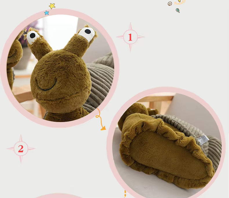 Cute Sea Snail Plush – Soft Kawaii Stuffed Animal