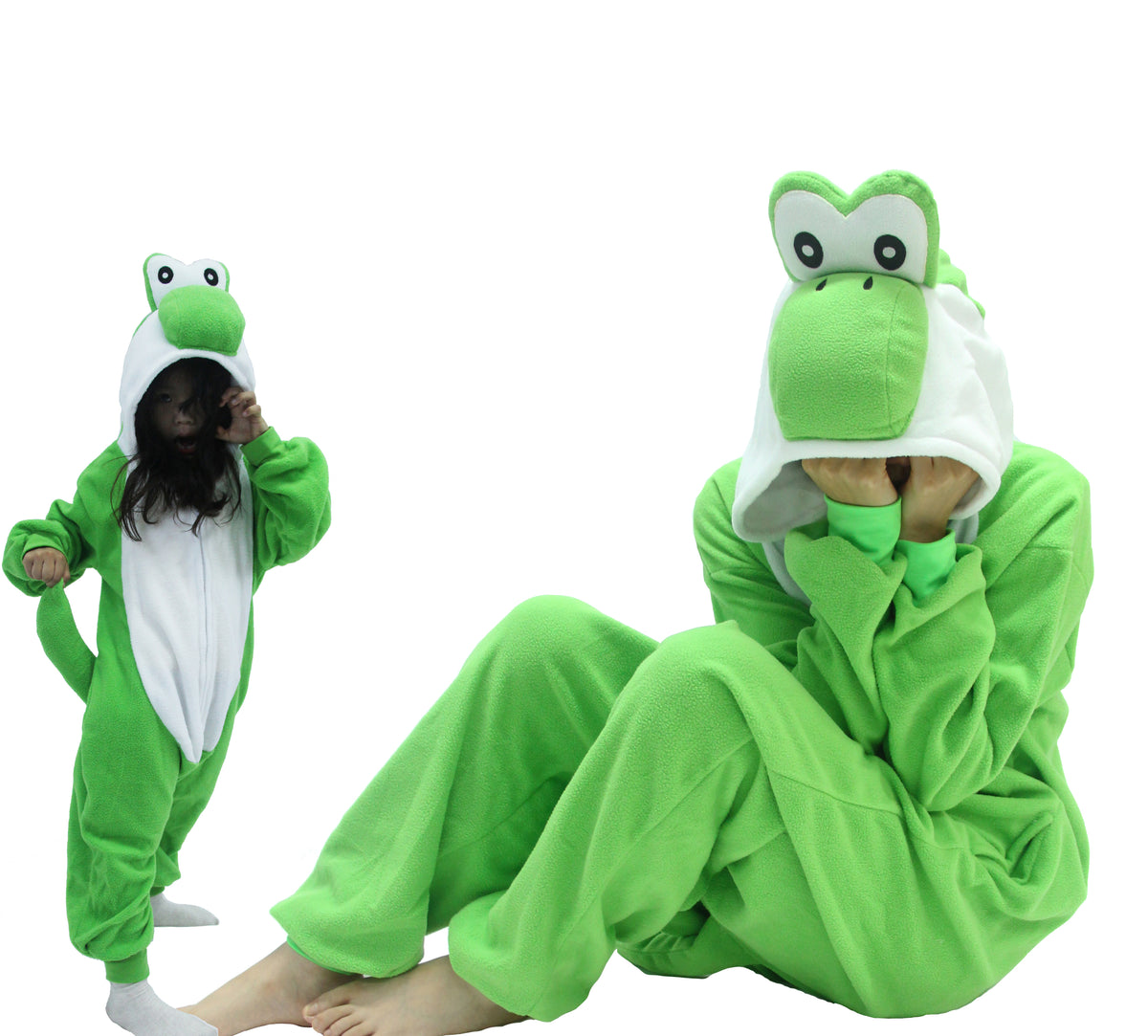 Green Yoshi Costume Adult Kigurumi Onesie Cosplay Pajamas Unisex Halloween Costume Christmas Sleepwear Party Outfit