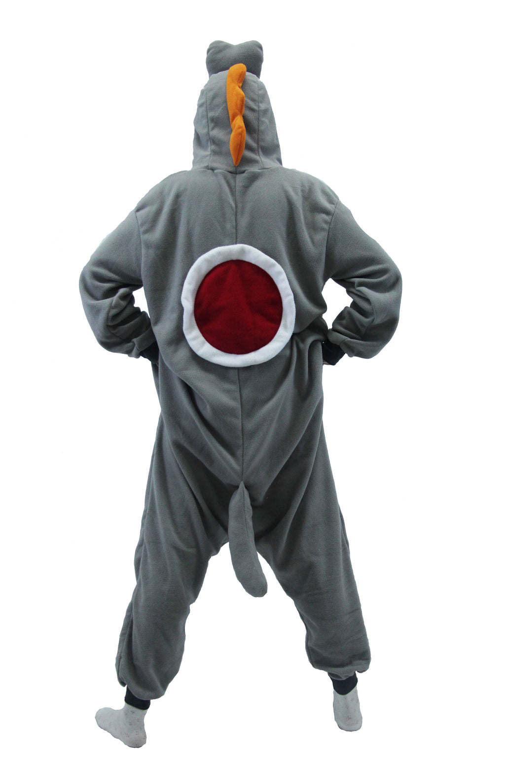 Grey Yoshi Costume Adult Kigurumi Onesie Cosplay Pajamas Unisex Halloween Costume Christmas Sleepwear Party Outfit