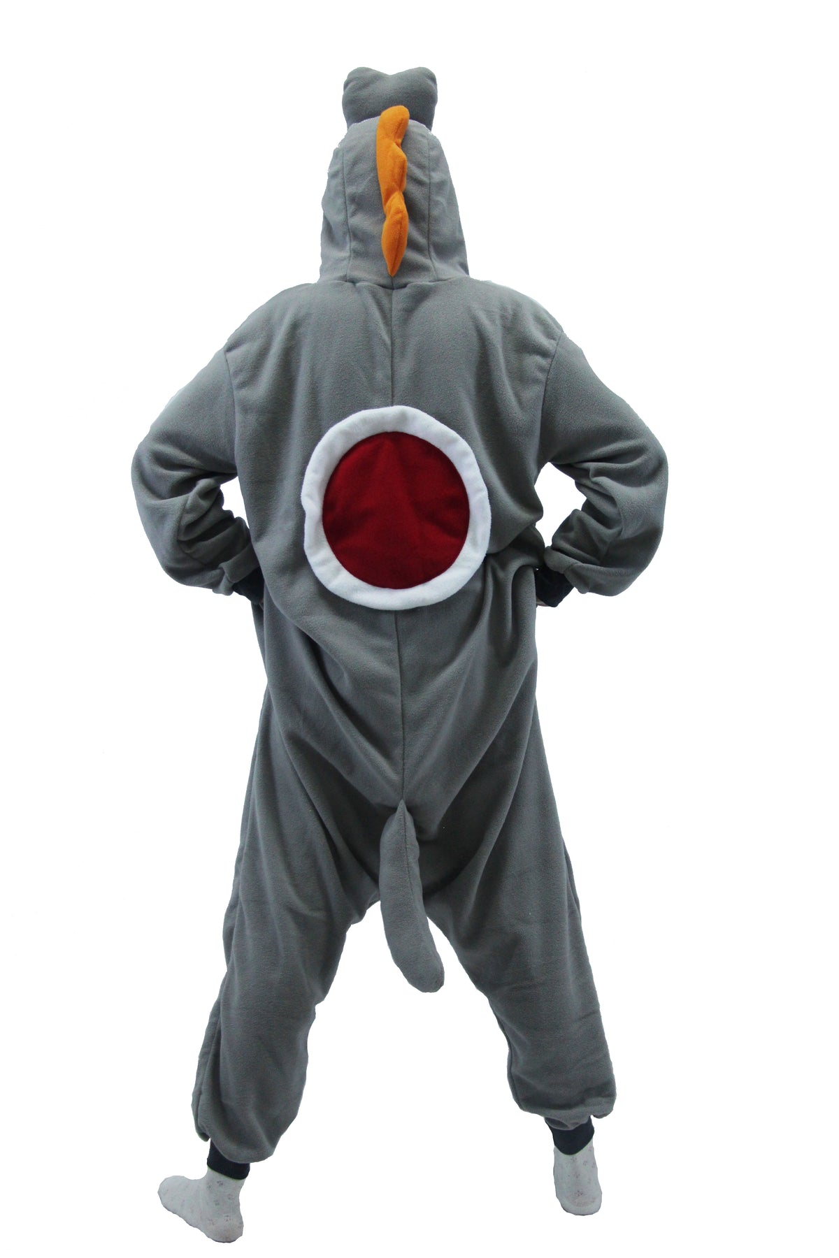 Grey Yoshi Costume Adult Kigurumi Onesie Cosplay Pajamas Unisex Halloween Costume Christmas Sleepwear Party Outfit