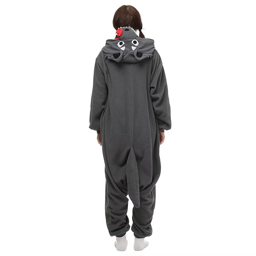 Bad Wolf Costume Adult Kigurumi Onesie Cosplay Pajamas Unisex Halloween Christmas Sleepwear Party Outfit