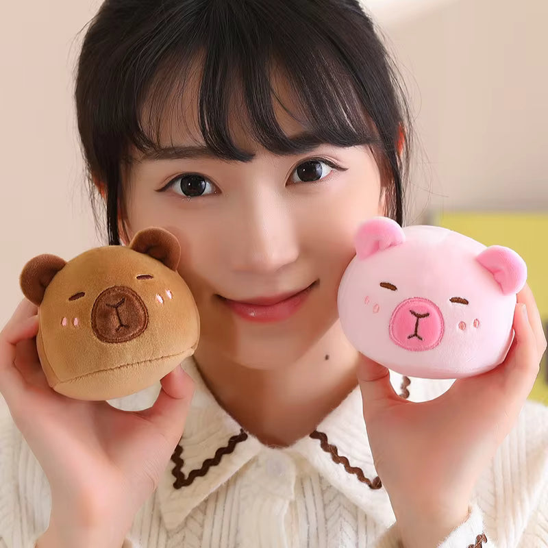 Cute Capybara Plush Bag – Soft Cartoon Animal Cuddle Pillow