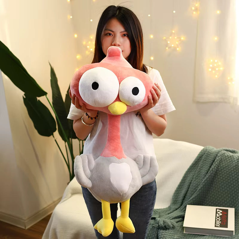 Lovely Ostrich Plush Toy – Soft Squishy Bird Pillow