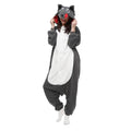 Bad Wolf Costume Adult Kigurumi Onesie Cosplay Pajamas Unisex Halloween Christmas Sleepwear Party Outfit