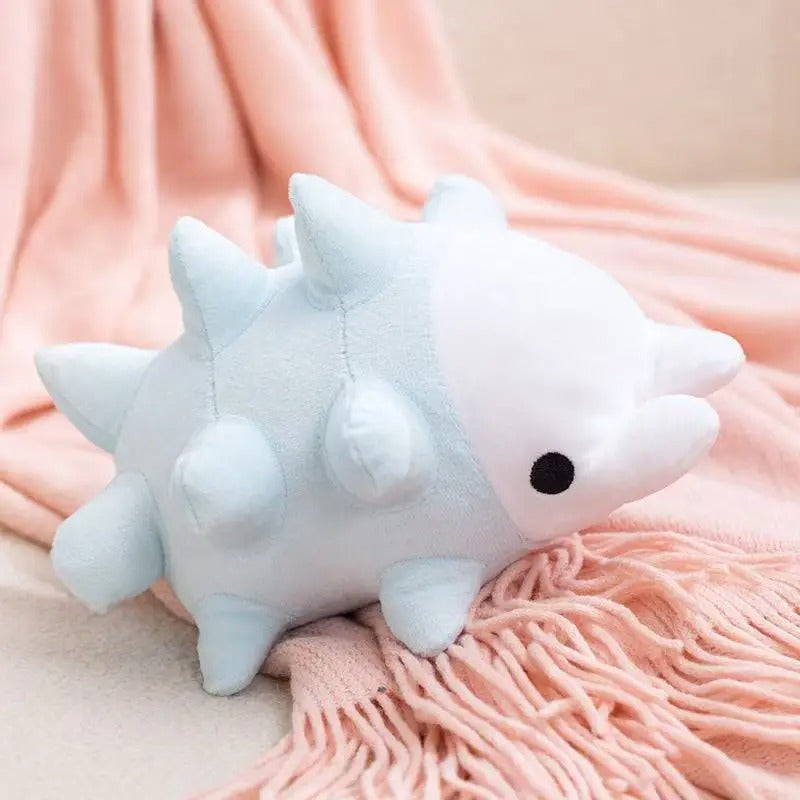 Cute Blue Axolotl Plush Toy – Soft Kawaii Stuffed Animal