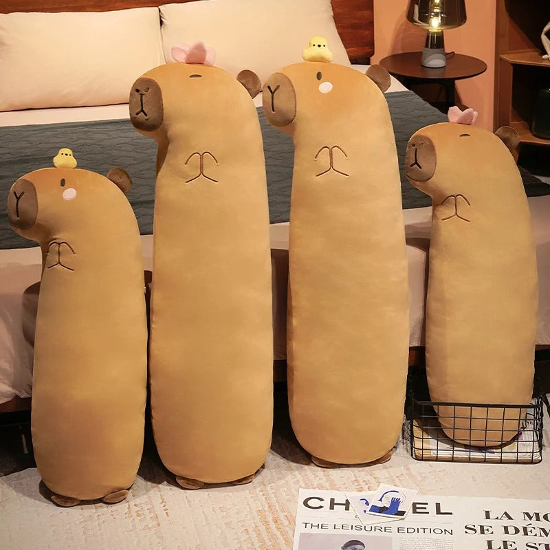 Cute Capybara Long Sleeping Pillow Plush Toy