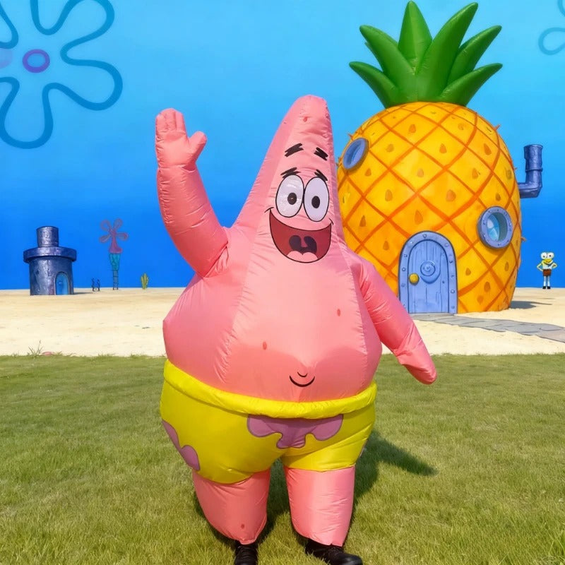 Inflatable Pink Starfish Costume – Funny Full Body Party Outfit