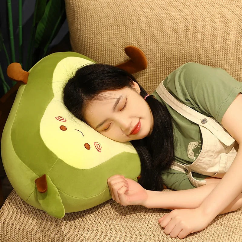 Giant Avocado Plush Toy – Soft Fruit Pillow