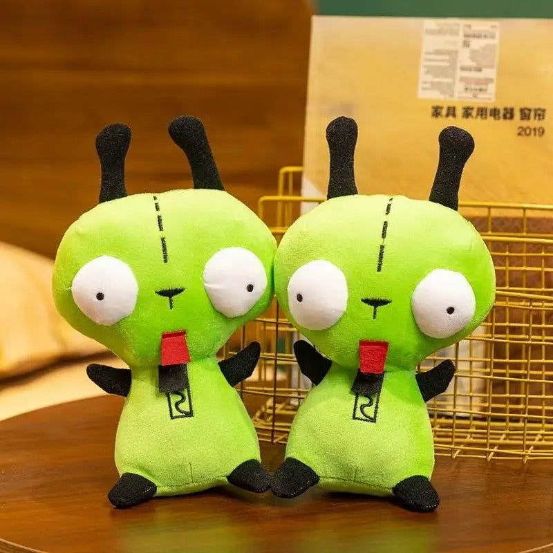 Cute Green Alien Plush Toy – Kawaii Space Invader Stuffed Doll
