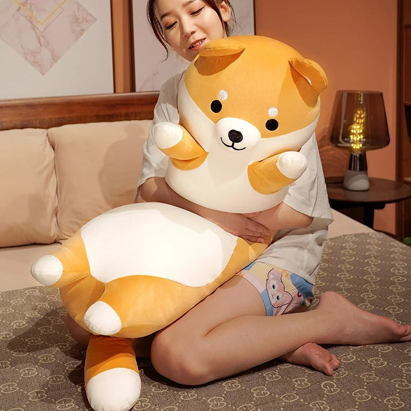 Cute Shiba Inu Plush Pillow – Soft Cuddly Dog Toy
