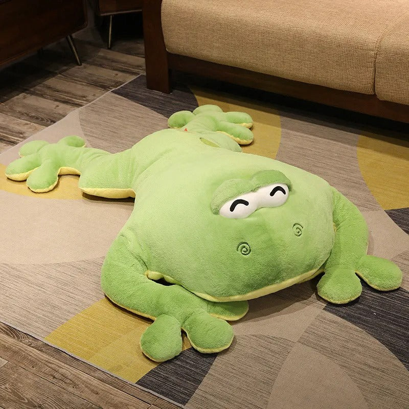 Cute Green Frog Plush Toy – Soft Long Frog Stuffed Animal