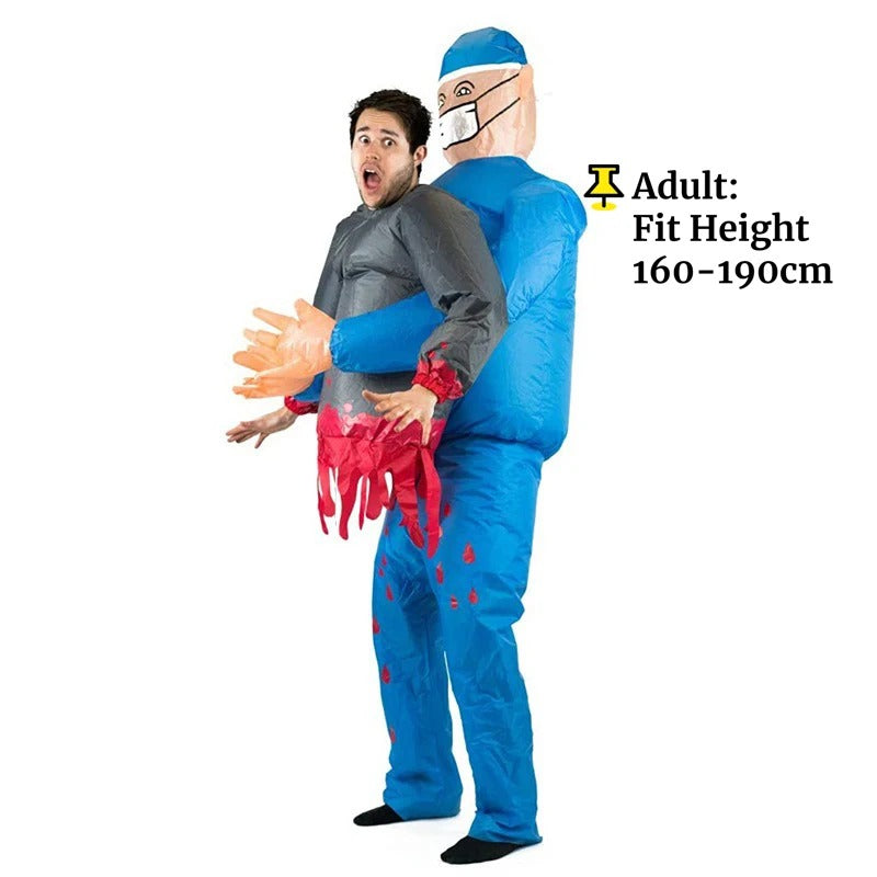 Inflatable Surgeon Carrying Man Costume – Funny Halloween Doctor Outfit