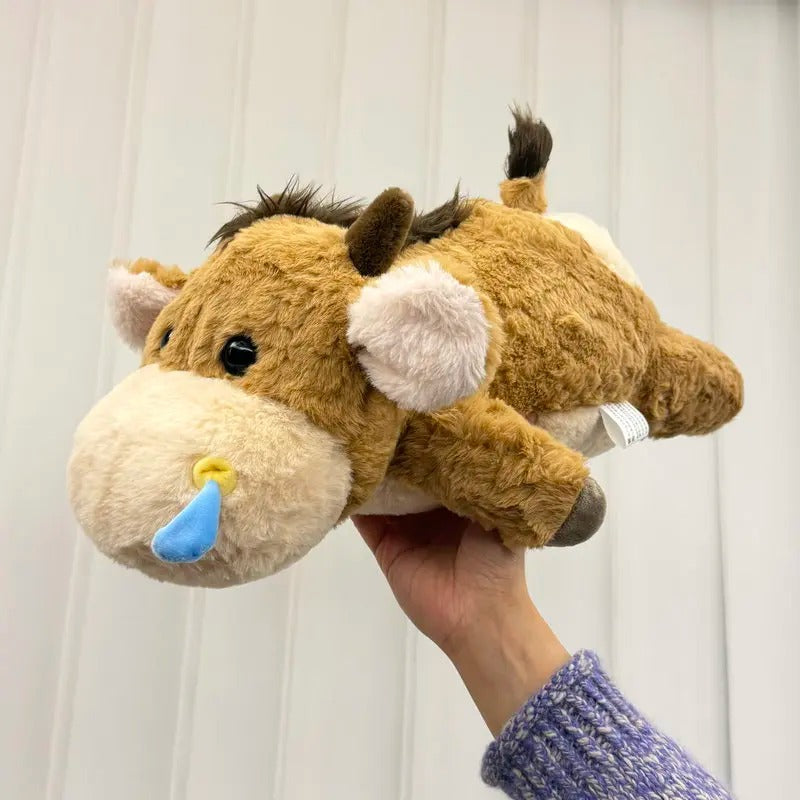 Soft Cow Plush Toy – Cute Huggable Farm Animal Pillow
