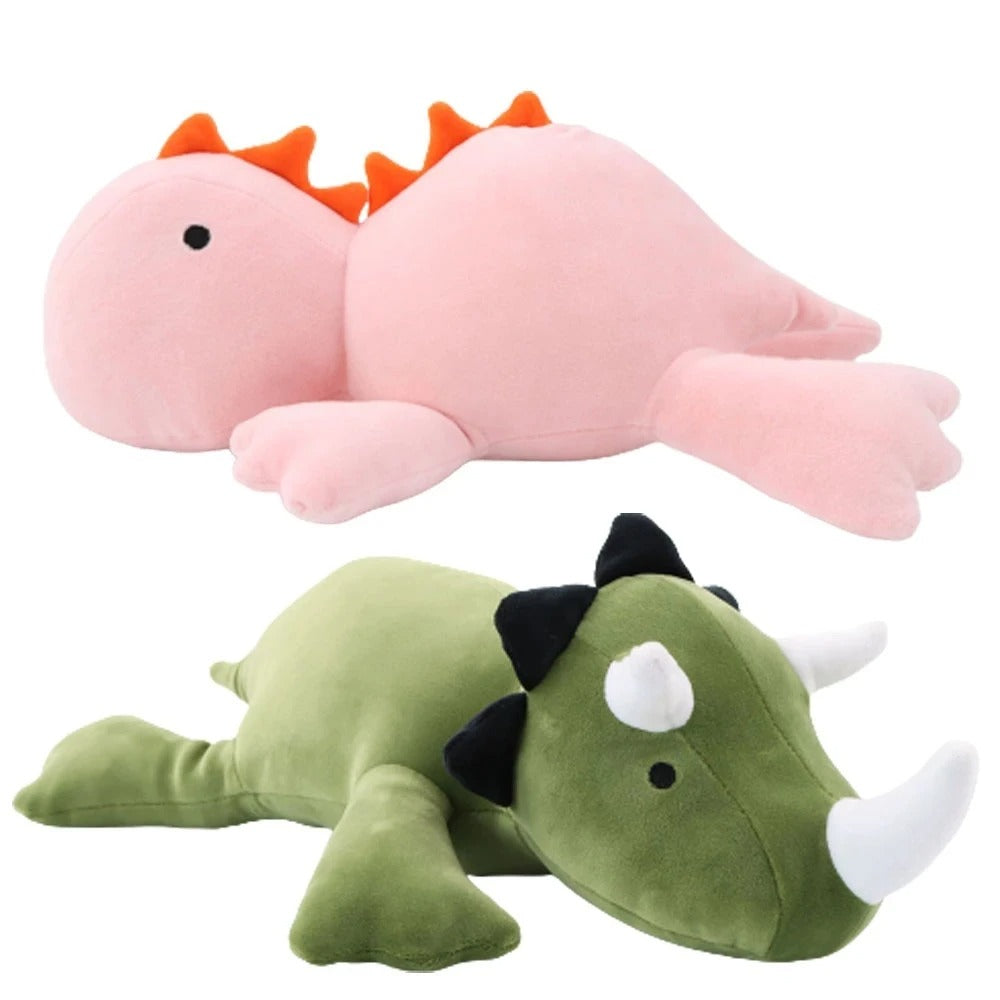 Cute Dinosaur Plush Pillow – Soft Dino Stuffed Animal, Adorable Long Dinosaur Cushion