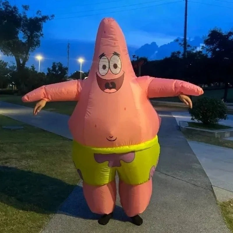 Inflatable Pink Starfish Costume – Funny Full Body Party Outfit