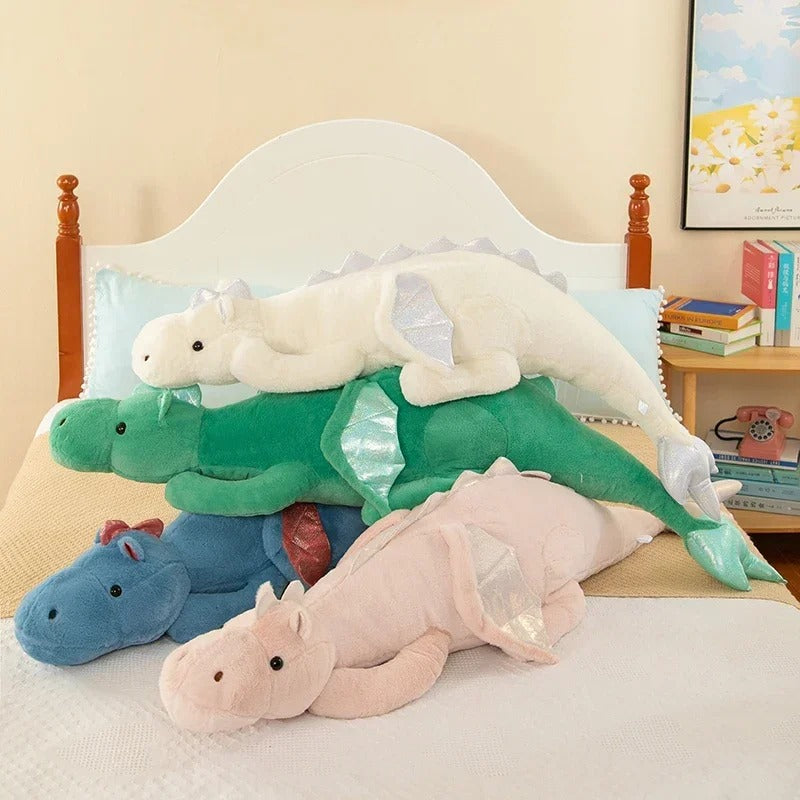 Giant Dragon Plush Toy – Soft Dinosaur Stuffed Animal