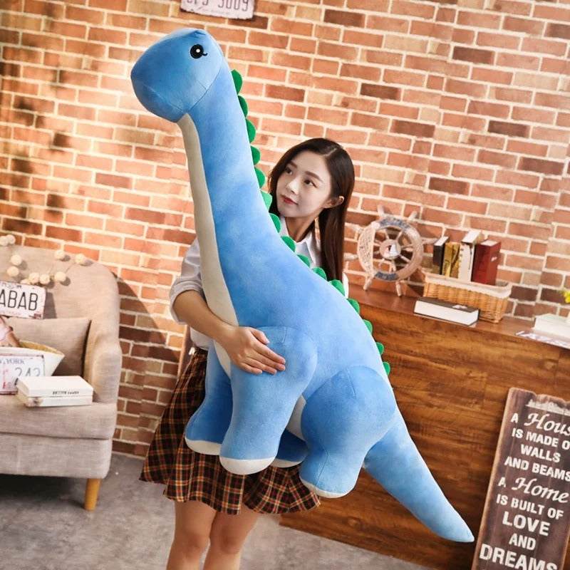 Cute Long Dinosaur Plush Toy – Soft Diplodocus Stuffed Animal, Adorable Dino Pillow