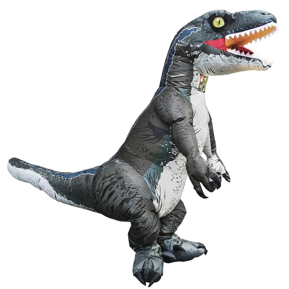 Inflatable T-Rex Dinosaur Costume – Dark Grey Dinosaur Outfit