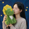 Cute Green Triceratops Plush Toy