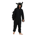 Black Dragon Costume Adult Kigurumi Onesie Cosplay Pajamas Unisex Halloween Christmas Sleepwear Party Outfit
