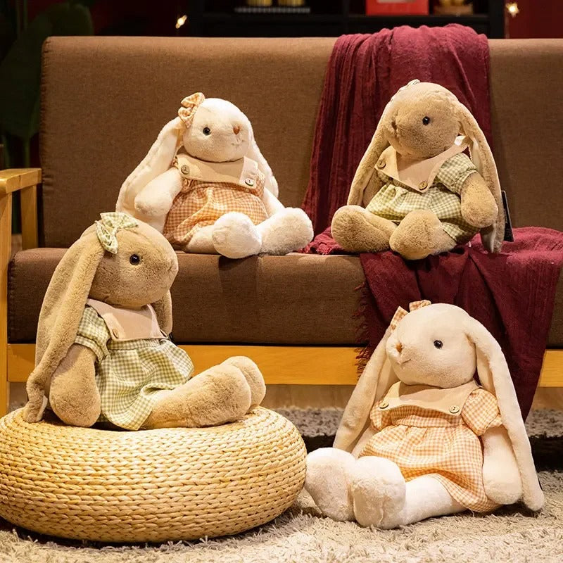 Adorable Bunny Plush Toy – Soft Floppy-Eared Rabbit with Cute Outfit