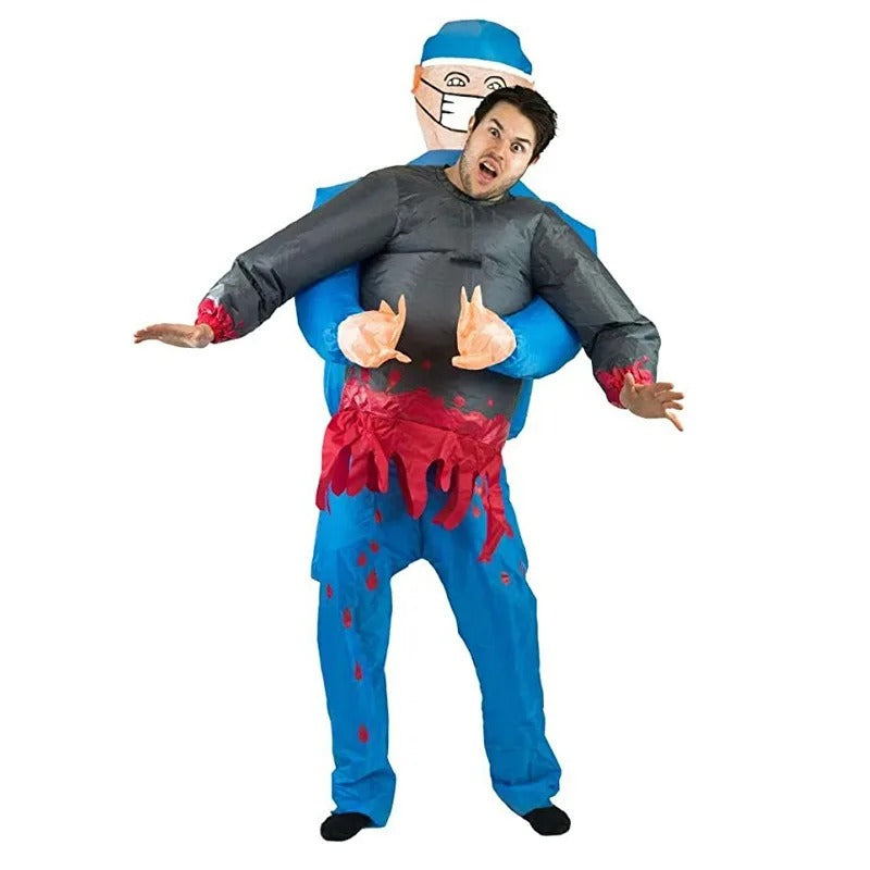 Inflatable Surgeon Carrying Man Costume – Funny Halloween Doctor Outfit