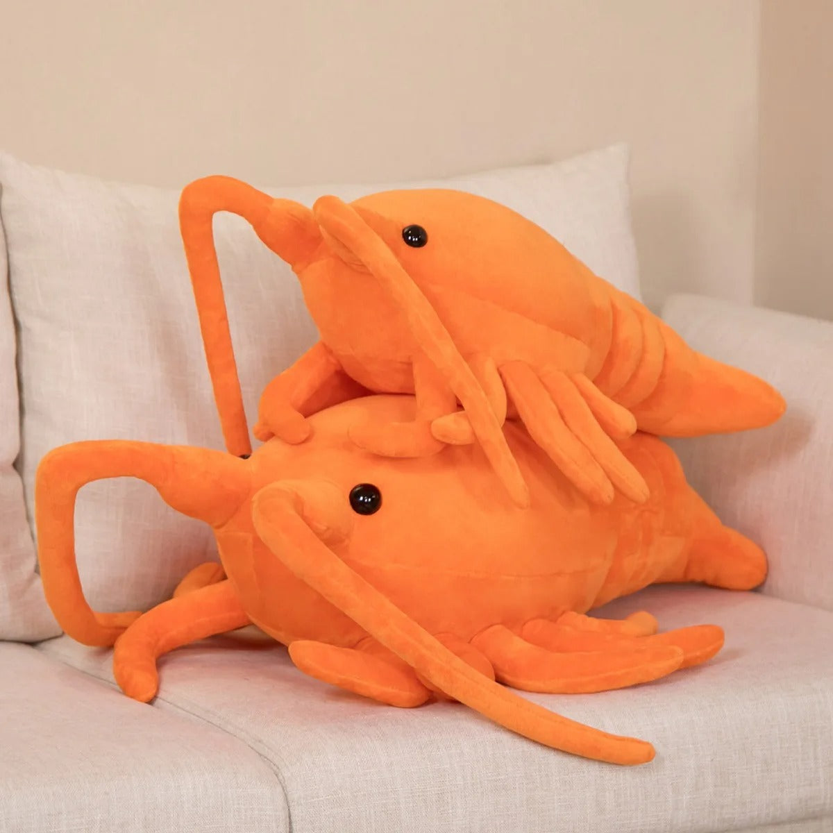 Orange Lobster Plush Toy – Soft & Cuddly Sea Creature