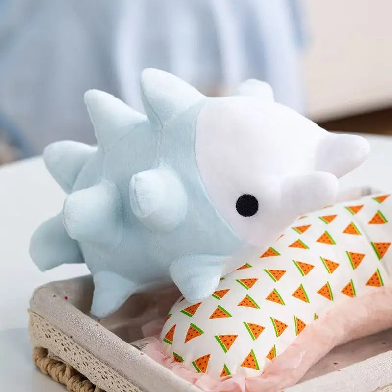 Cute Blue Axolotl Plush Toy – Soft Kawaii Stuffed Animal
