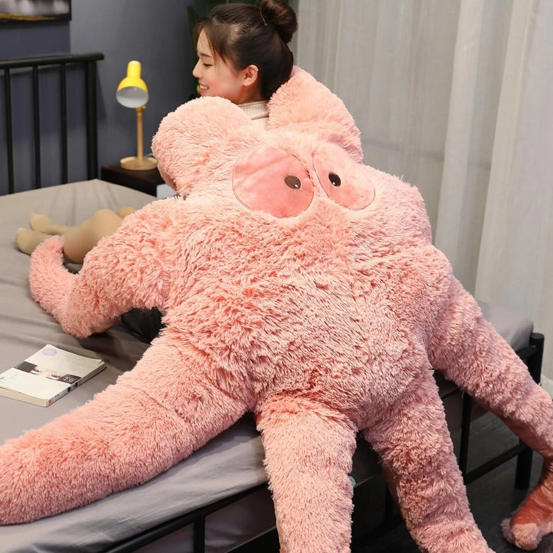 Huge Octopus Monster Plush Bed & Floor Mat – Green, White & Pink