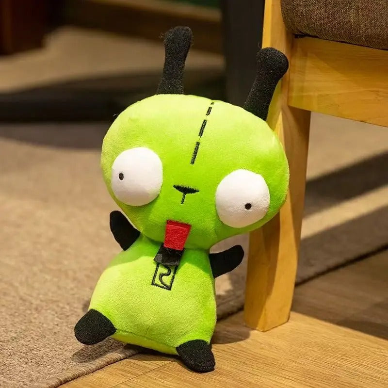 Cute Green Alien Plush Toy – Kawaii Space Invader Stuffed Doll