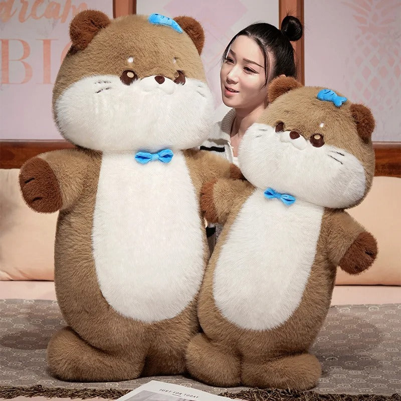 Giant Cute Brown Otter Plush – Soft Cuddly Stuffed Animal