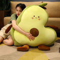 Giant Avocado Plush Toy – Soft Fruit Pillow
