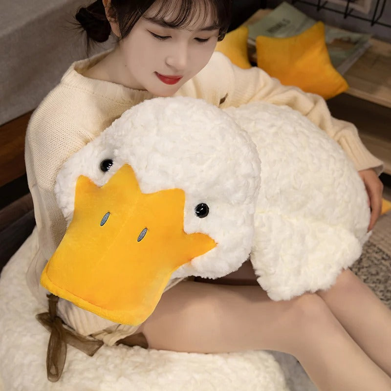 Big Stuffed Animal Duck Plush Toy – Soft Duck Plush Pillow Mat Sleeping Cushion