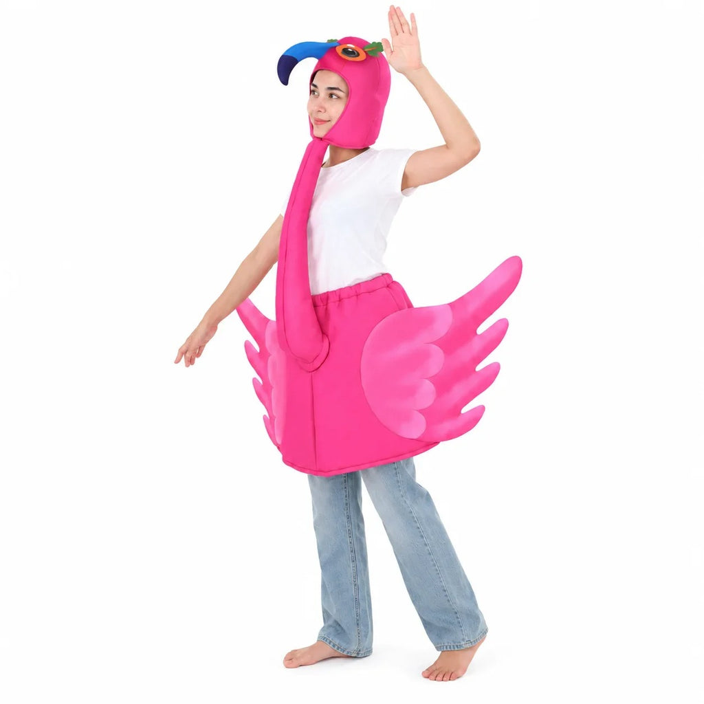 Pink Flamingo Costume – Adult Bird Fancy Dress Outfit