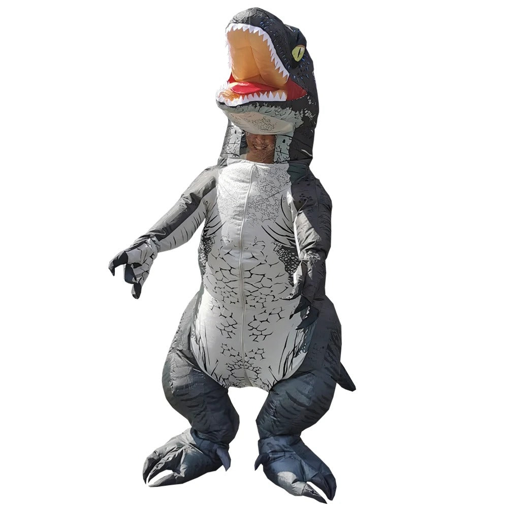 Inflatable T-Rex Dinosaur Costume – Dark Grey Dinosaur Outfit
