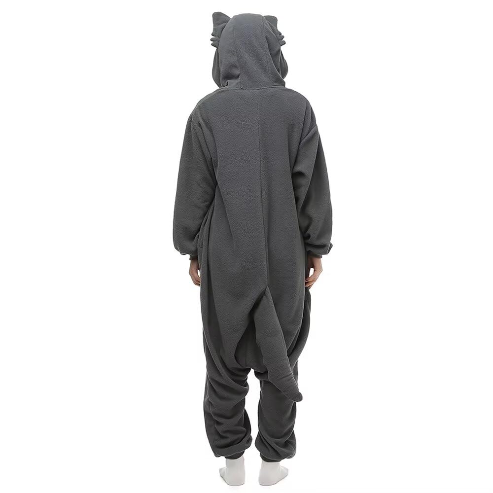 Bad Wolf Costume Adult Kigurumi Onesie Cosplay Pajamas Unisex Halloween Christmas Sleepwear Party Outfit